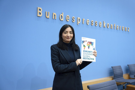 Bundespressekonferenz Reformplan 'Zukunft zusammen global gestalten' in Berlin