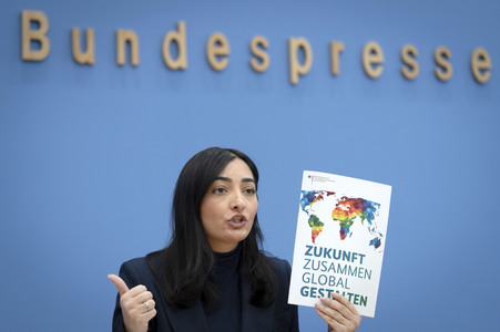 Bundespressekonferenz Reformplan 'Zukunft zusammen global gestalten' in Berlin