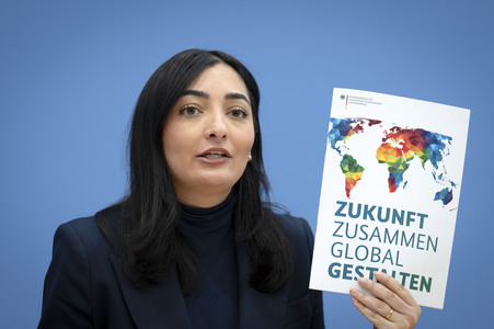 Bundespressekonferenz Reformplan 'Zukunft zusammen global gestalten' in Berlin