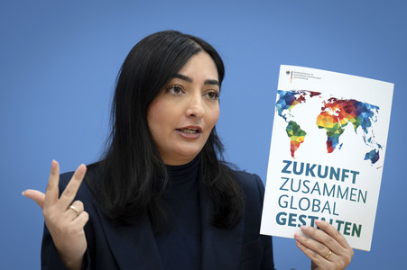 Bundespressekonferenz Reformplan 'Zukunft zusammen global gestalten' in Berlin