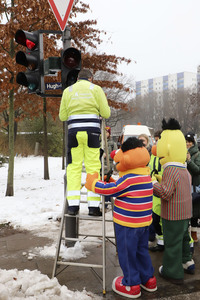 Ernie und Bert werden Ampelmännchen in Hamburg