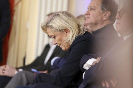 Pressekonferenz mit Jordan Bardella in Paris