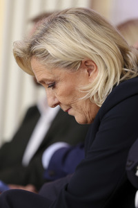 Pressekonferenz mit Jordan Bardella in Paris