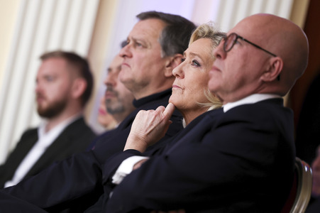 Pressekonferenz mit Jordan Bardella in Paris