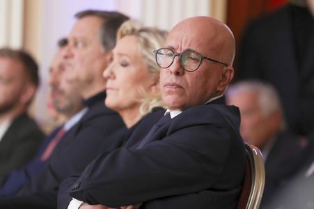 Pressekonferenz mit Jordan Bardella in Paris