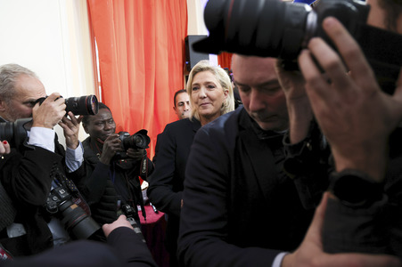 Pressekonferenz mit Jordan Bardella in Paris