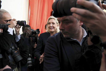 Pressekonferenz mit Jordan Bardella in Paris