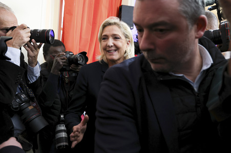 Pressekonferenz mit Jordan Bardella in Paris