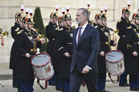 Empfang von König Felipe VI. in Paris