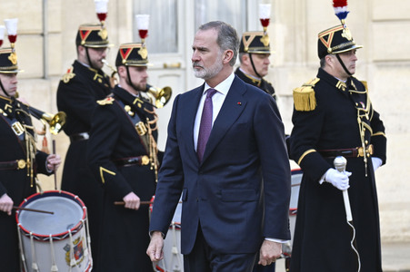 Empfang von König Felipe VI. in Paris