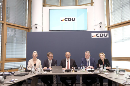Pressekonferenz nach der Bundesvorstandssitzung der CDU in Berlin