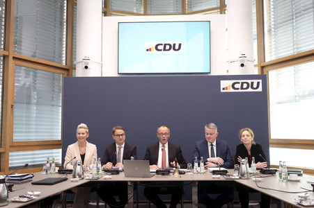 Pressekonferenz nach der Bundesvorstandssitzung der CDU in Berlin