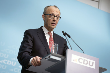 Pressekonferenz nach der Bundesvorstandssitzung der CDU in Berlin