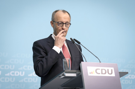 Pressekonferenz nach der Bundesvorstandssitzung der CDU in Berlin