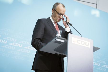 Pressekonferenz nach der Bundesvorstandssitzung der CDU in Berlin