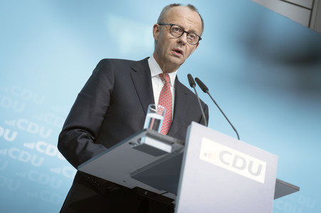 Pressekonferenz nach der Bundesvorstandssitzung der CDU in Berlin