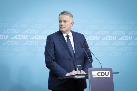 Pressekonferenz nach der Bundesvorstandssitzung der CDU in Berlin