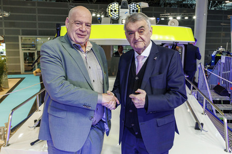 Feierliche Taufe der WSP 3 auf der Messe 'boot 2026' in Düsseldorf