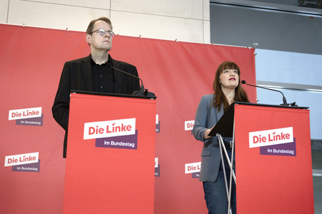 Fraktionssitzung der Bundestagsfraktion der Partei Die Linke in Berlin