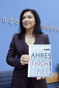 Bundespressekonferenz 'Vorstellung des Jahreswirtschaftsberichts 2026 der Bundesregierung' in Berlin