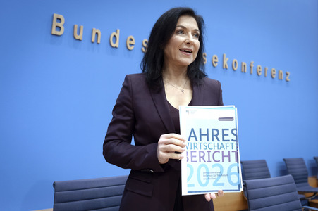 Bundespressekonferenz 'Vorstellung des Jahreswirtschaftsberichts 2026 der Bundesregierung' in Berlin