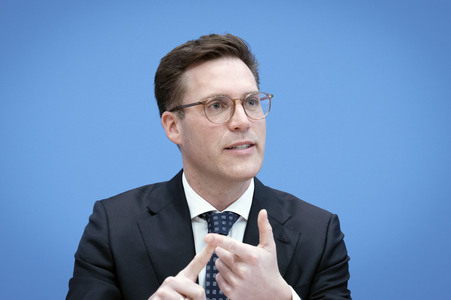 Bundespressekonferenz '3 Löwen Allianz' in Berlin