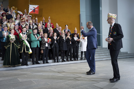 Karnevalsempfang im Bundeskanzleramt in Berlin