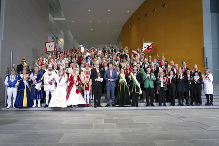 Karnevalsempfang im Bundeskanzleramt in Berlin
