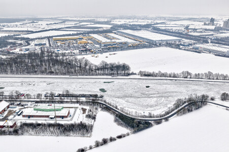Eisbildung am Mittellandkanal in Hannover