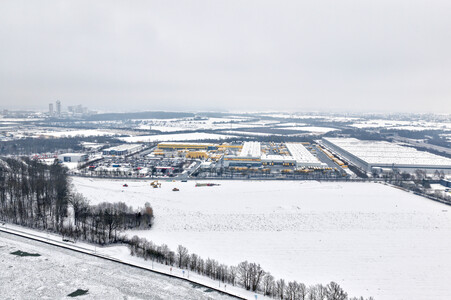 Eisbildung am Mittellandkanal in Hannover