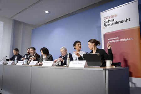 Pressekonferenz des BSW zur Einreichung der Wahlprüfungsbeschwerde in Berlin