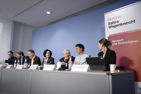 Pressekonferenz des BSW zur Einreichung der Wahlprüfungsbeschwerde in Berlin