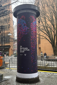 Aufbauarbeiten zur Berlinale 2026 in Berlin