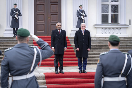 Empfang des Präsidenten der Malediven in Berlin