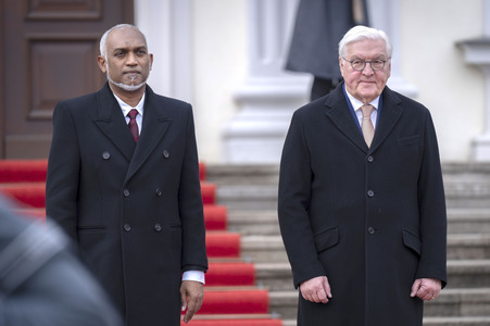 Empfang des Präsidenten der Malediven in Berlin