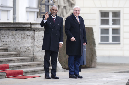 Empfang des Präsidenten der Malediven in Berlin