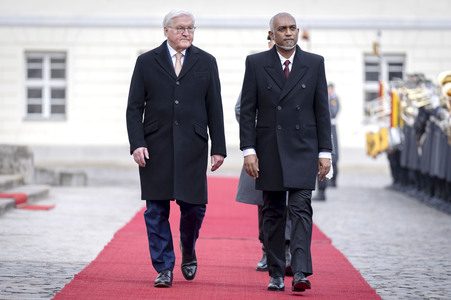 Empfang des Präsidenten der Malediven in Berlin