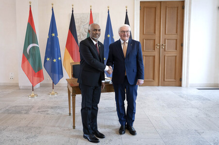 Empfang des Präsidenten der Malediven in Berlin