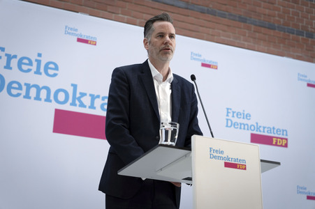 Pressekonferenz mit Christian Dürr in Berlin