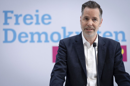 Pressekonferenz mit Christian Dürr in Berlin