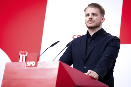 Pressekonferenz nach der SPD Gremiensitzung in Berlin