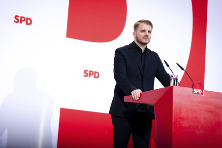 Pressekonferenz nach der SPD Gremiensitzung in Berlin