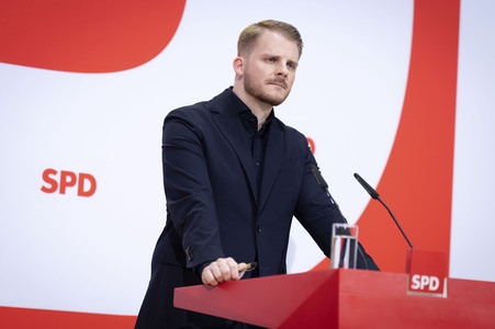 Pressekonferenz nach der SPD Gremiensitzung in Berlin
