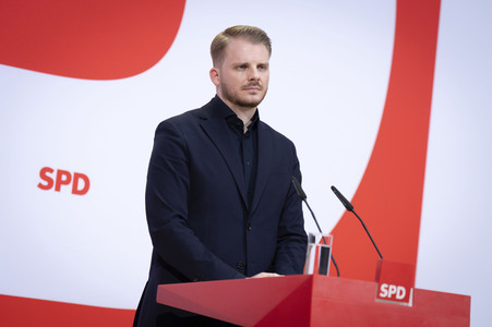 Pressekonferenz nach der SPD Gremiensitzung in Berlin