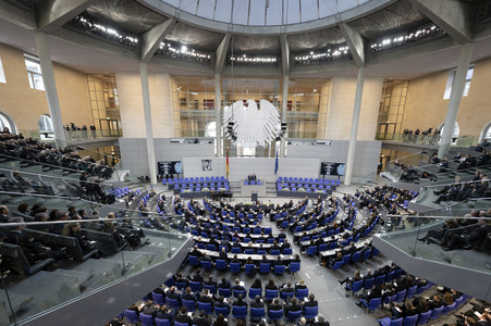 Trauerstaatsakt im Bundestag für Rita Süssmuth in Berlin