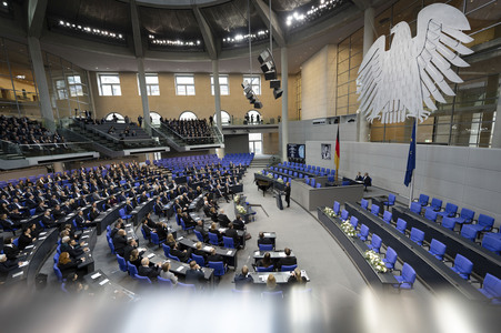 Trauerstaatsakt im Bundestag für Rita Süssmuth in Berlin