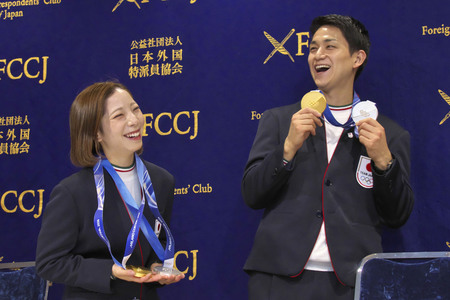 Pressekonferenz mit Riku Miura und Ryuichi Kihara in Tokio