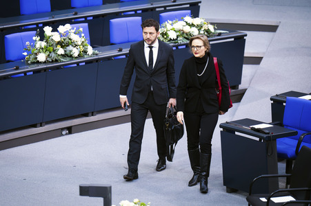 Trauerstaatsakt im Bundestag für Rita Süssmuth in Berlin