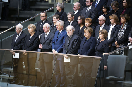 Trauerstaatsakt im Bundestag für Rita Süssmuth in Berlin