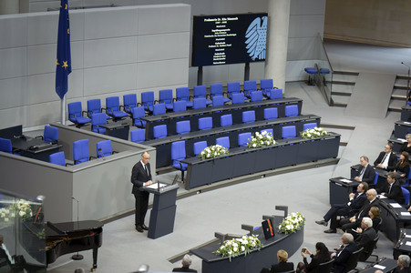 Trauerstaatsakt im Bundestag für Rita Süssmuth in Berlin